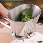Tritatutto manuale in acciaio inox per verdure ed erbe