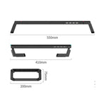 Supporto pieghevole per laptop con illuminazione RGB e 4 USB