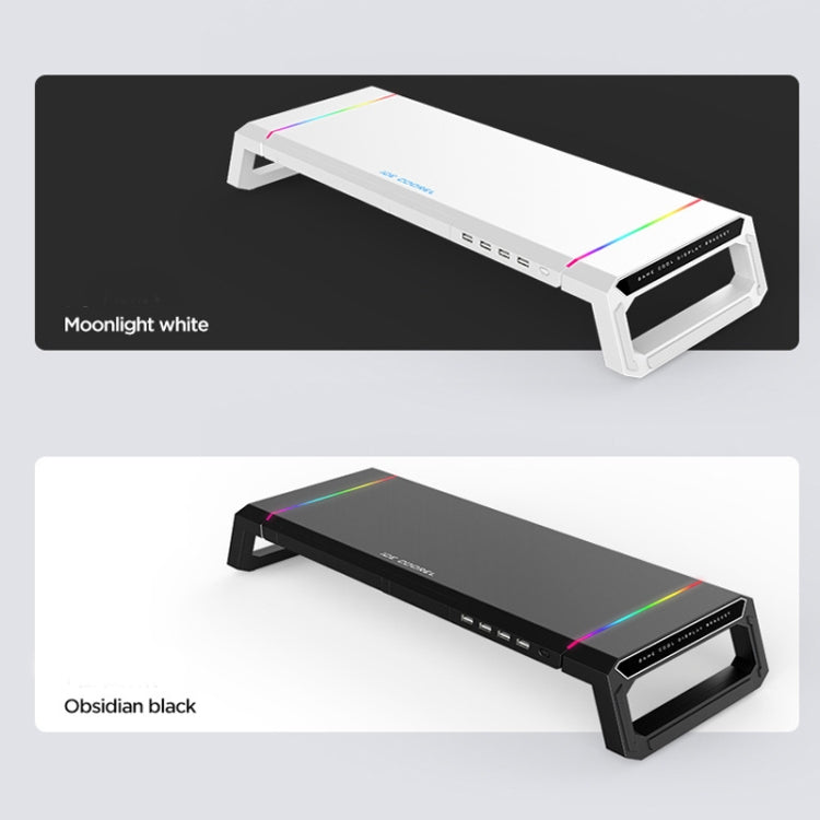 Supporto pieghevole per laptop con illuminazione RGB e 4 USB
