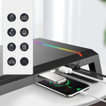 Supporto pieghevole per laptop con illuminazione RGB e 4 USB