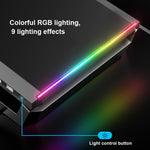 Supporto pieghevole per laptop con illuminazione RGB e 4 USB