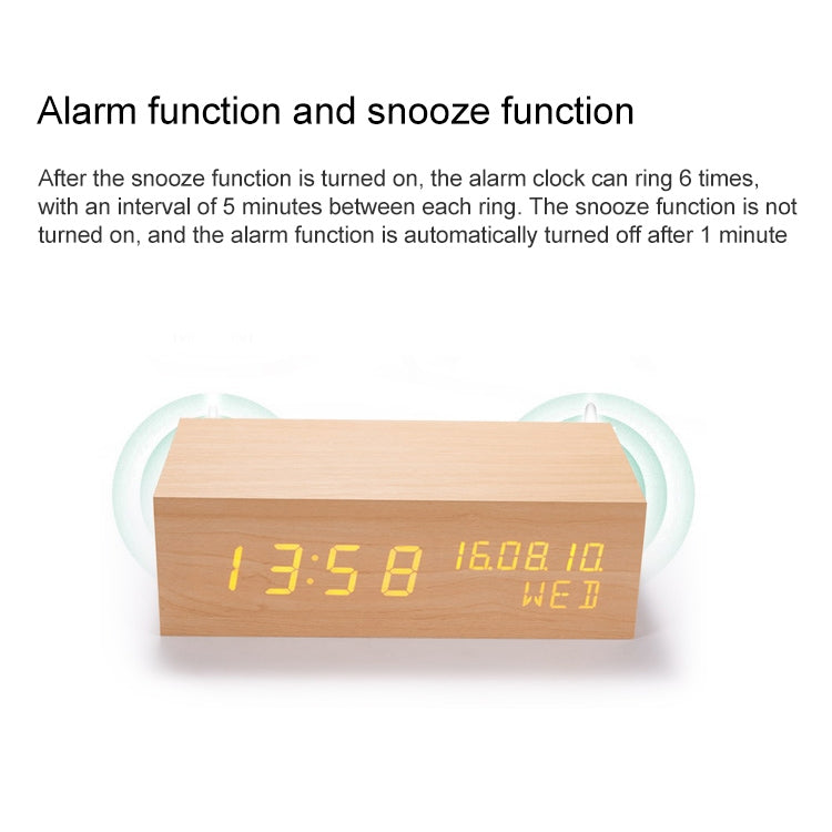 Orologio in legno con altoparlante Bluetooth