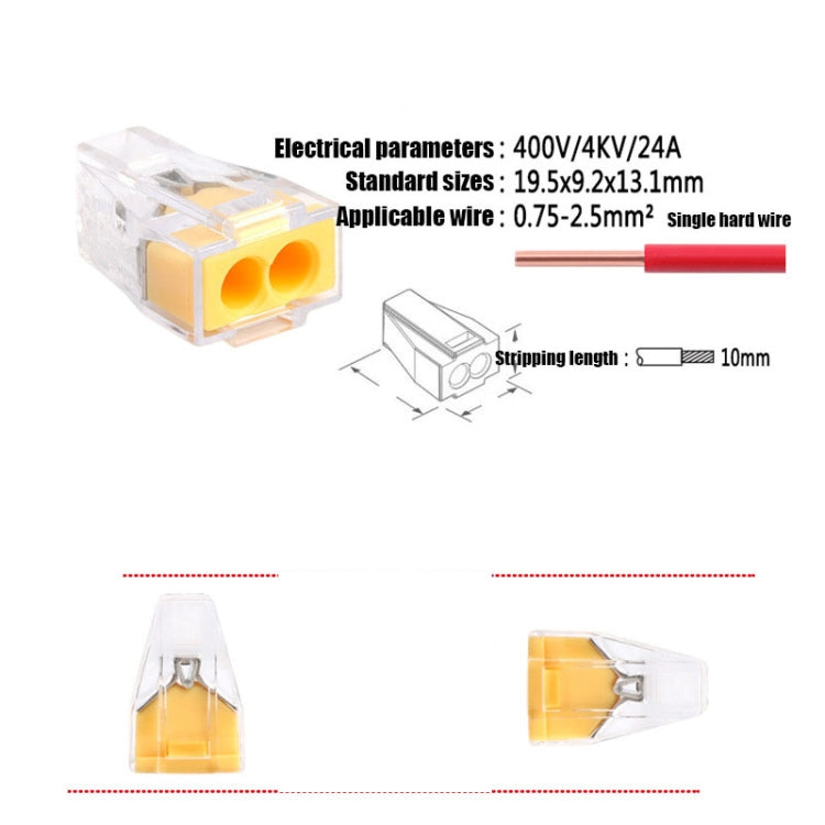 Terminale connettore per filo rigido 0,75-2,5 mm², 24 A 400 V - immagine 3