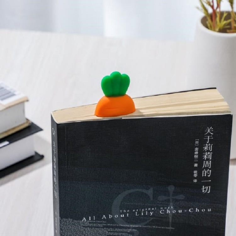 Segnalibro a forma di carota in silicone 12 × 4 × 1 cm - immagine 4