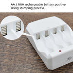 Caricabatterie USB temporizzato per batterie AA e AAA