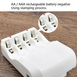 Caricabatterie USB temporizzato per batterie AA e AAA