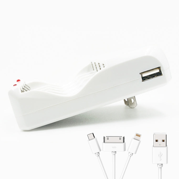 Caricabatterie USB temporizzato per batterie AA e AAA