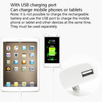 Caricabatterie USB temporizzato per batterie AA e AAA