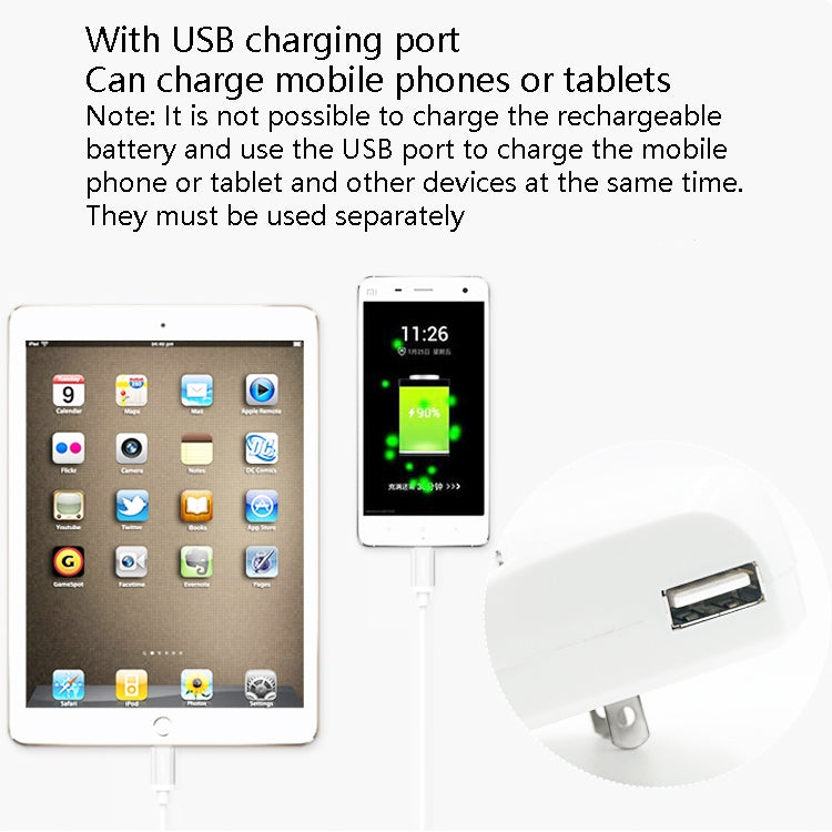 Caricabatterie USB temporizzato per batterie AA e AAA