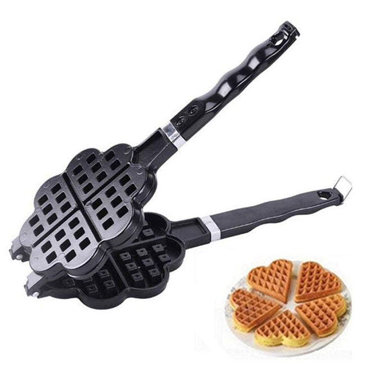 Stampo per waffle in metallo antiaderente 2 pezzi