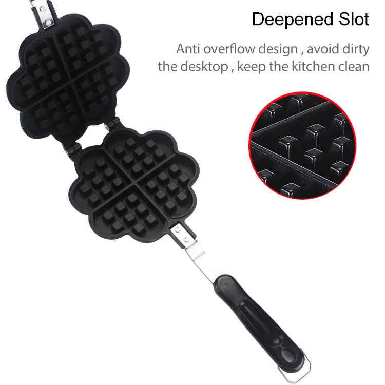 Stampo per waffle in metallo antiaderente 2 pezzi