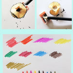 Set 50 Matite Colorate Esagonali per Disegni Artistici