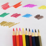 Set 50 Matite Colorate Esagonali per Disegni Artistici