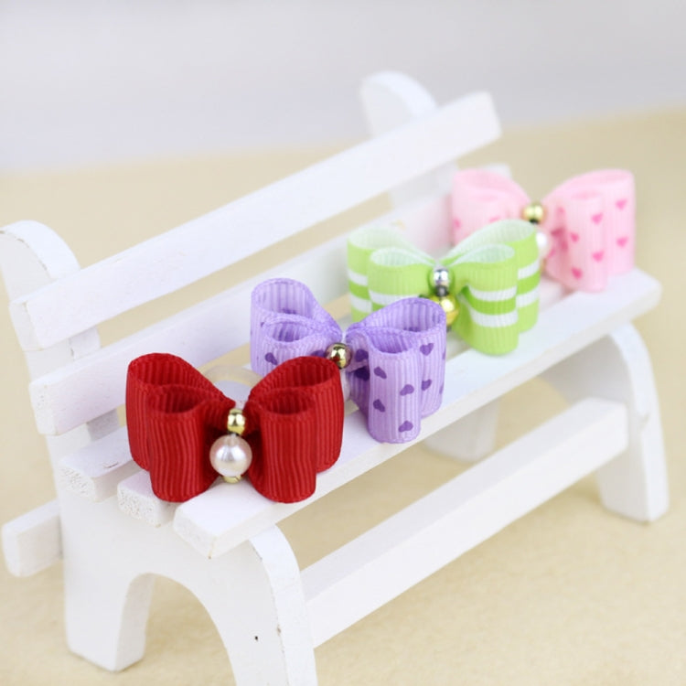 2 Cravatte per Cani con Fiocco in Tessuto 3x2 cm