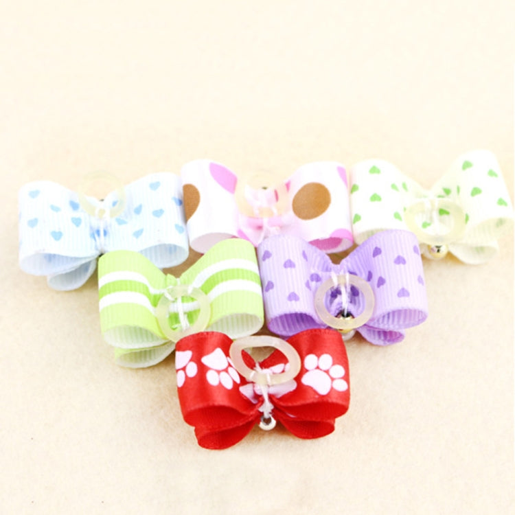 2 Cravatte per Cani con Fiocco in Tessuto 3x2 cm
