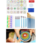 Set disegno mandala 53 pezzi con custodia 24x18 cm