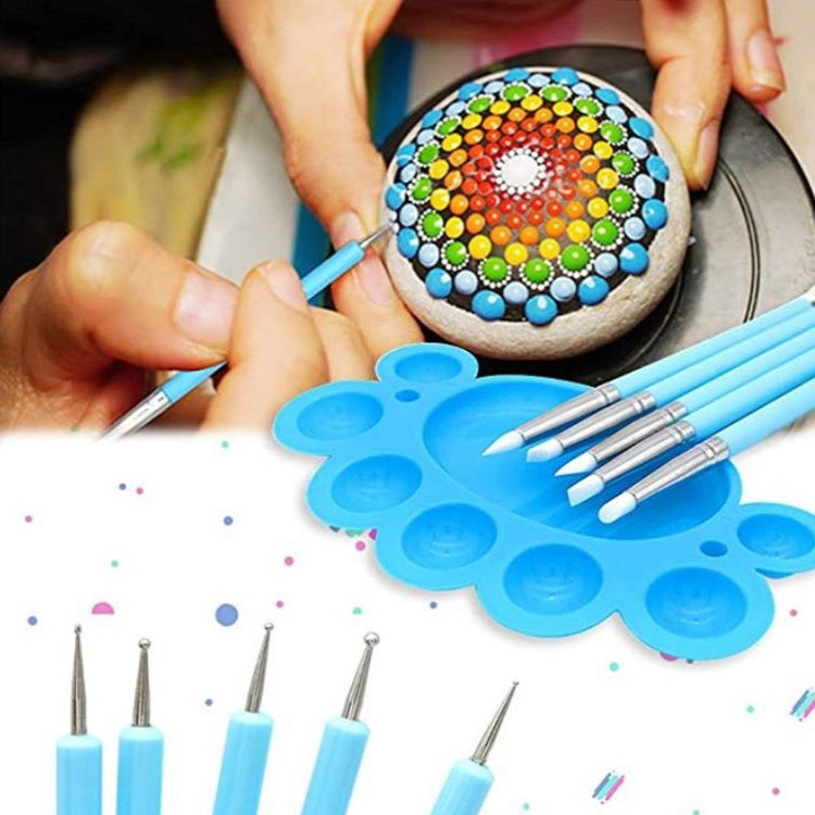 Set disegno mandala 53 pezzi con custodia 24x18 cm