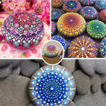 Set disegno mandala 53 pezzi con custodia 24x18 cm