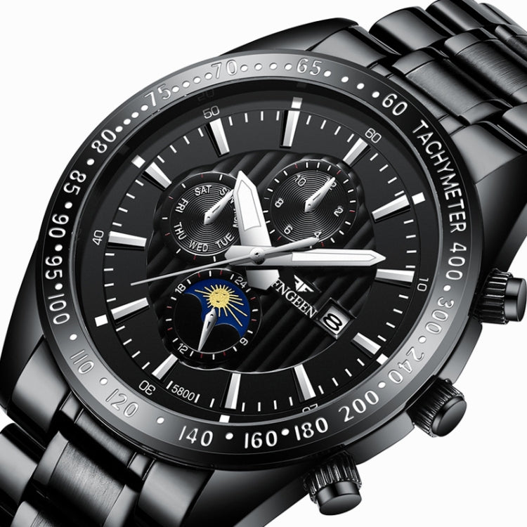 FNGEEN 5800 Orologio da uomo al quarzo 43,5 mm