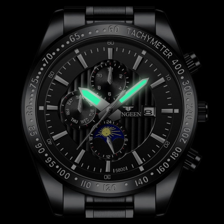 FNGEEN 5800 Orologio da uomo al quarzo 43,5 mm