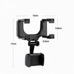 Clip fissaggio supporto telefono specchietto auto 2 pezzi