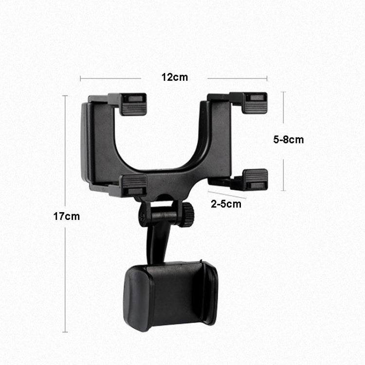 Clip fissaggio supporto telefono specchietto auto 2 pezzi