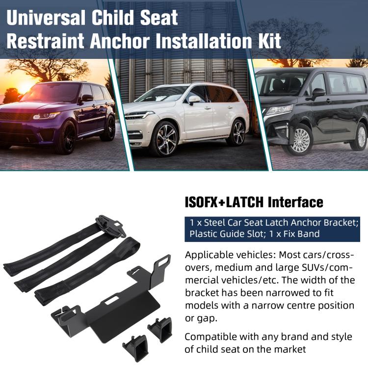Staffa ISOFIX universale per sedile auto SUV e monovolume