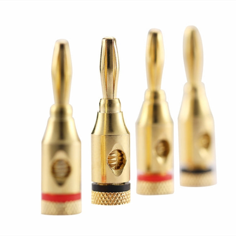 Connettori banana 4 mm placcati oro per cavi audio