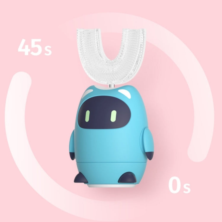 Lanbeibei Spazzolino elettrico a forma di U per bambini 2-12 anni