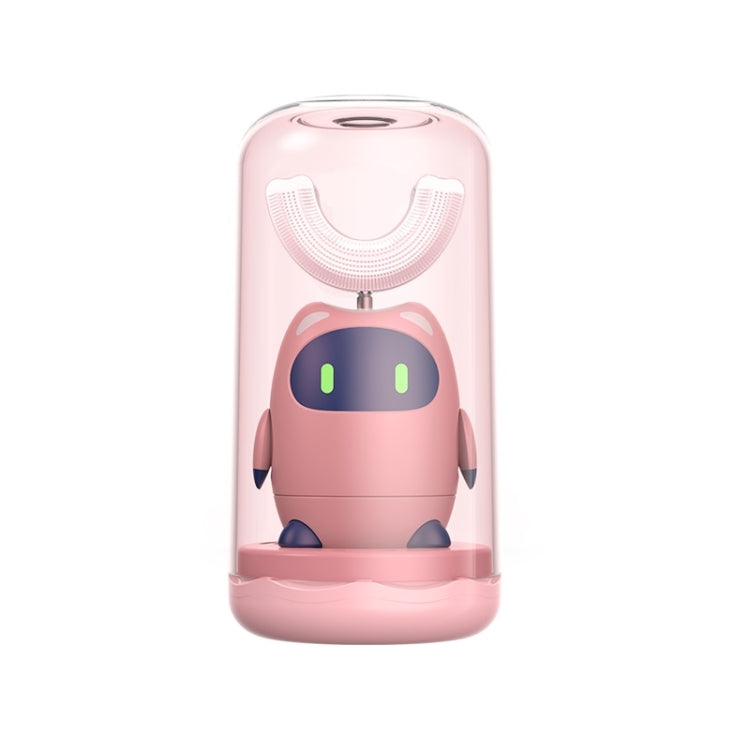 Lanbeibei Spazzolino elettrico a forma di U per bambini 2-12 anni