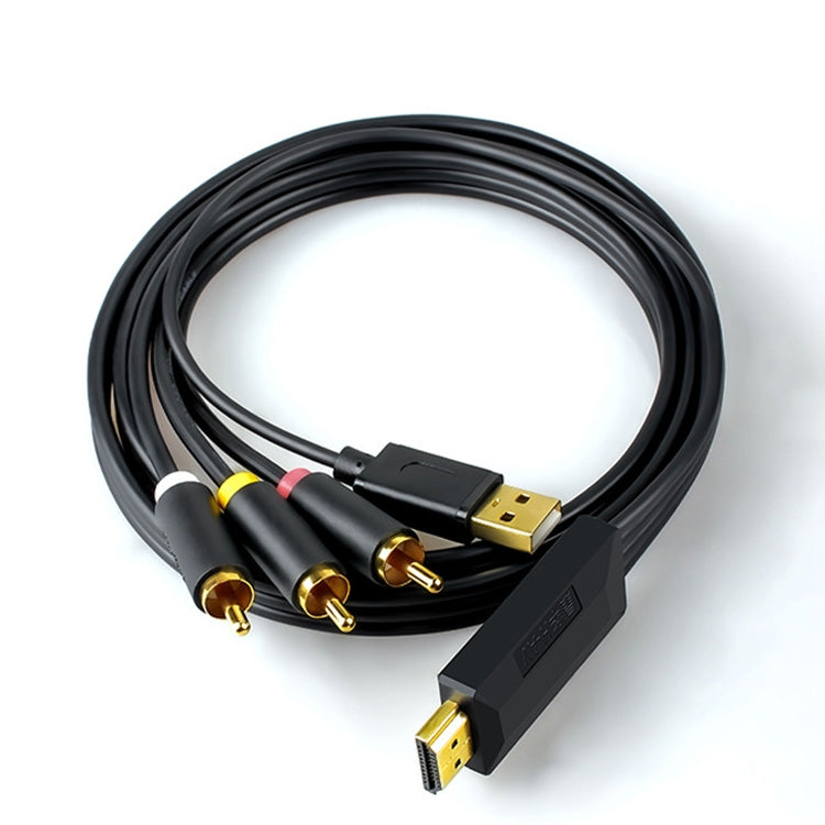 Cavo convertitore HDMI a 3RCA con audio 3,5mm 1-5 metri