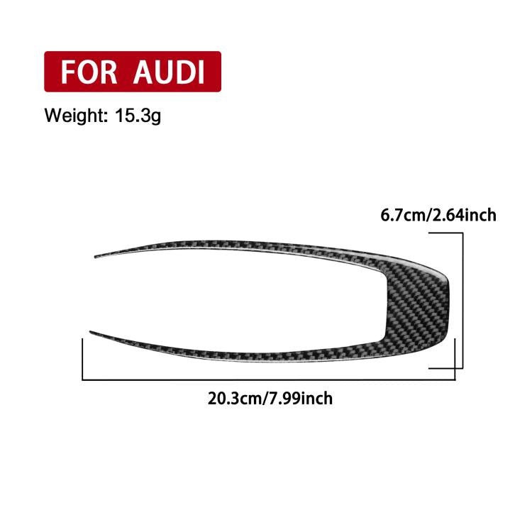 Adesivo pannello cambio in fibra di carbonio per Audi A5 e A6