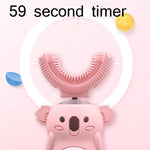 Spazzolino elettrico sonico a forma di U per bambini