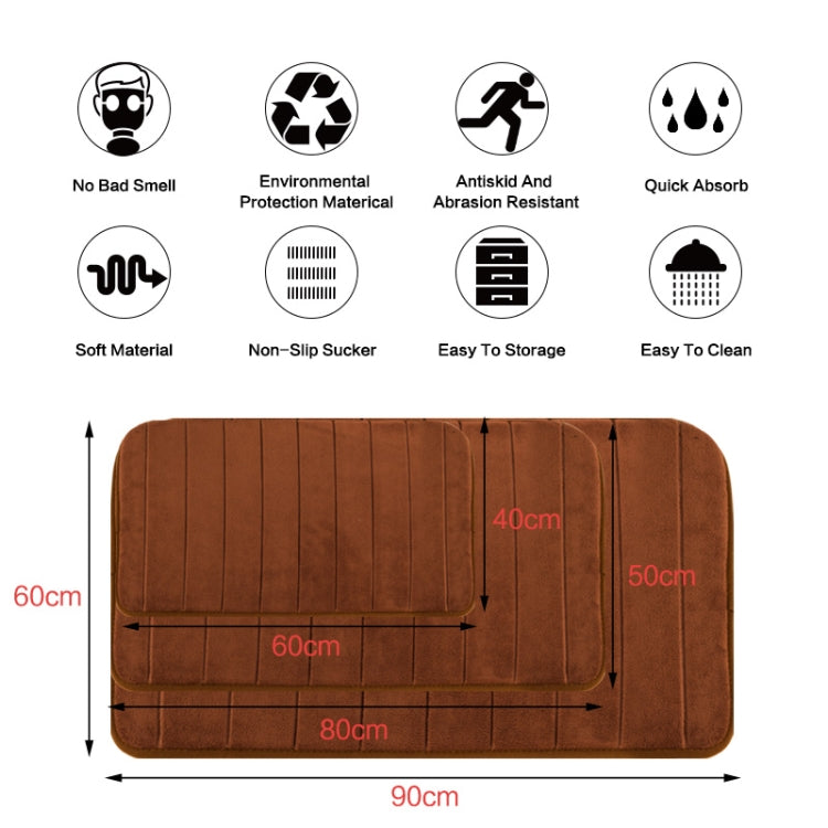 Tappeto antiscivolo assorbente in memory foam 40x60 cm