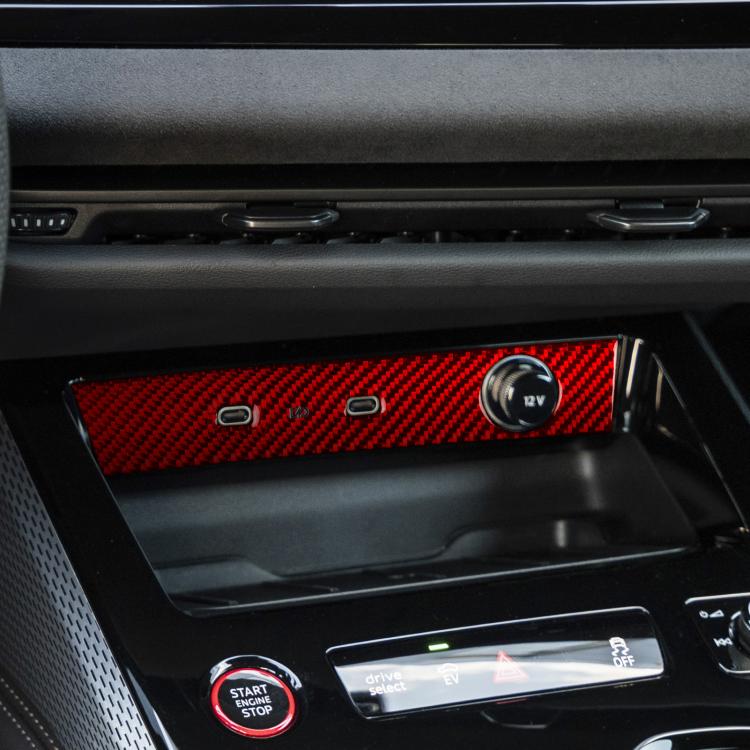 Adesivo pannello USB in fibra di carbonio per Audi A5 A6