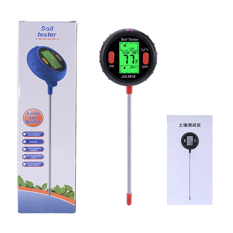 Misuratore digitale del suolo 5 in 1 per pH, umidità e temperatura - immagine 4