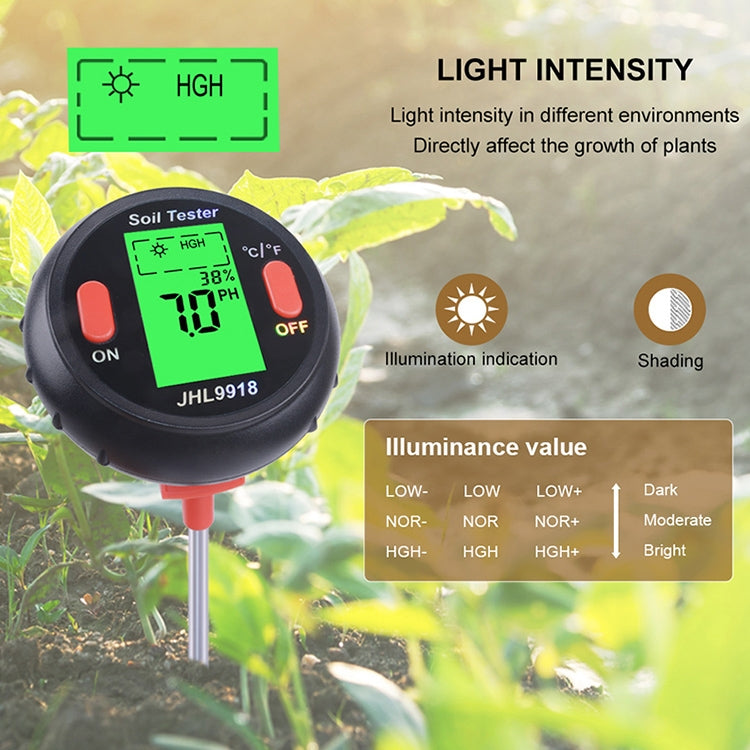 Misuratore digitale del suolo 5 in 1 per pH, umidità e temperatura - immagine 6