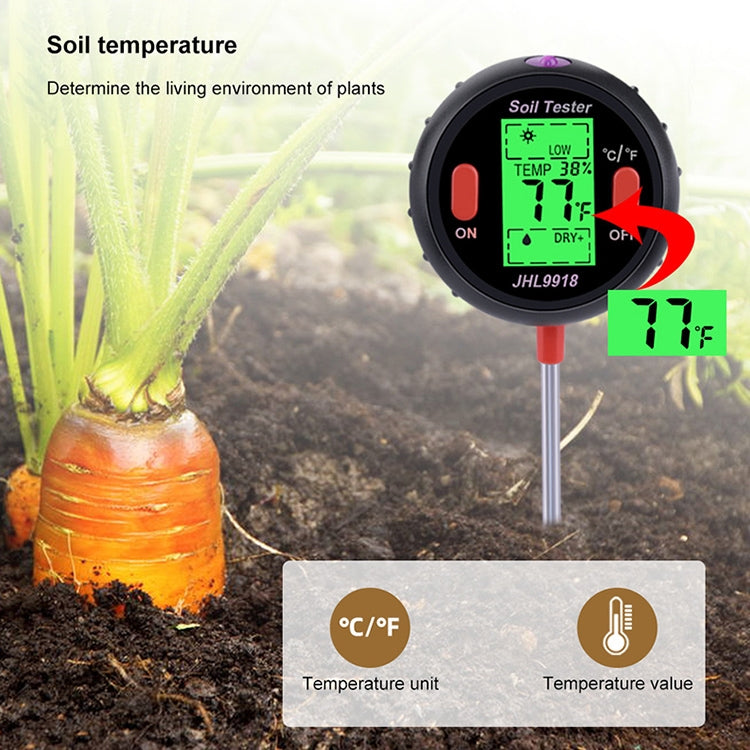 Misuratore digitale del suolo 5 in 1 per pH, umidità e temperatura - immagine 9