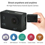 Action Camera 4K WiFi Impermeabile per Sport Estremi