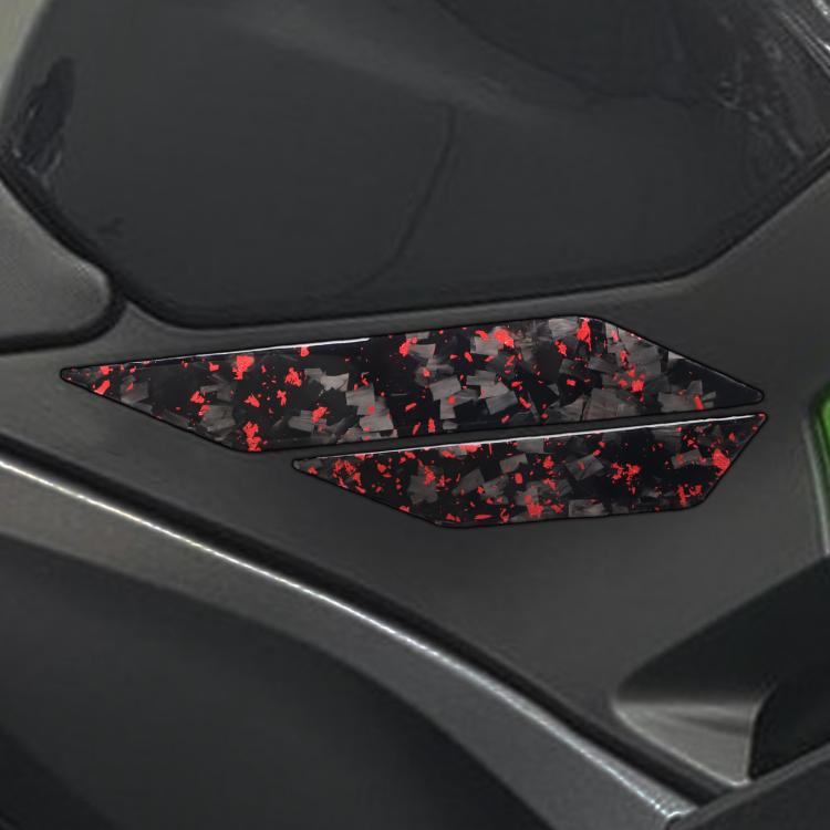 Adesivi decorativi laterali per la carrozzeria della Kawasaki Ninja 400 (4 pezzi/set) per gli anni 2019-2023.