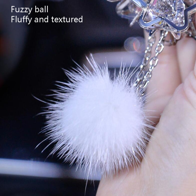 Ciondolo per auto Crystal Swan in cristallo artificiale