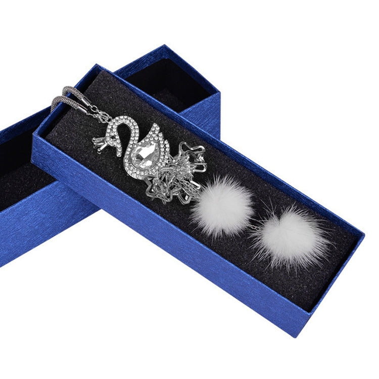 Ciondolo per auto Crystal Swan in cristallo artificiale