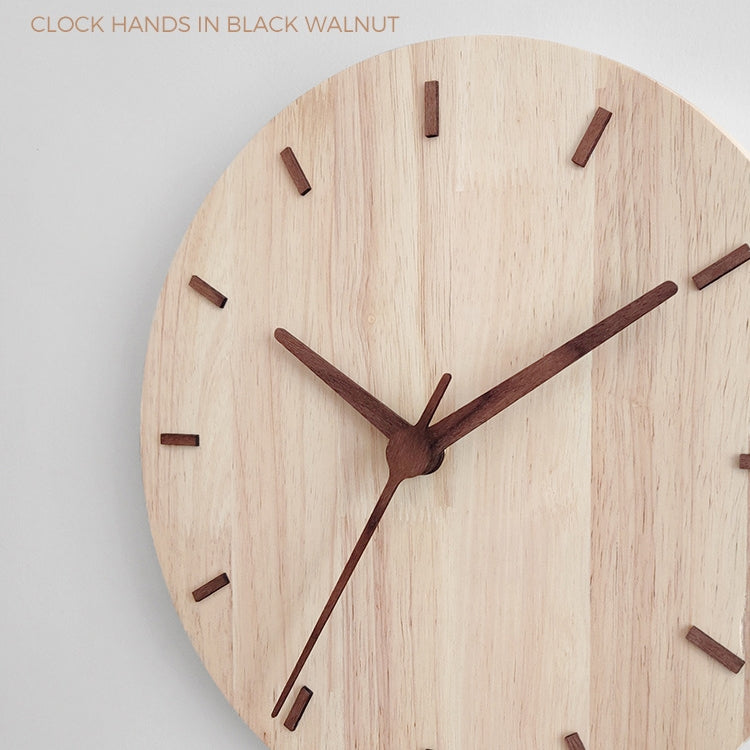 Orologio da parete in legno massiccio 30 cm