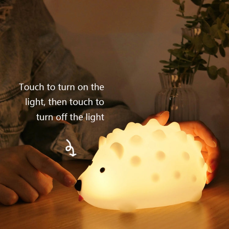Lampada da comodino USB a forma di riccio con timer