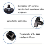2 PCS Supporto per luce flash 1/4 Adattatore per supporto per luce fotografica Interfaccia di conversione treppiede, 2 PCS Flash Light Stand