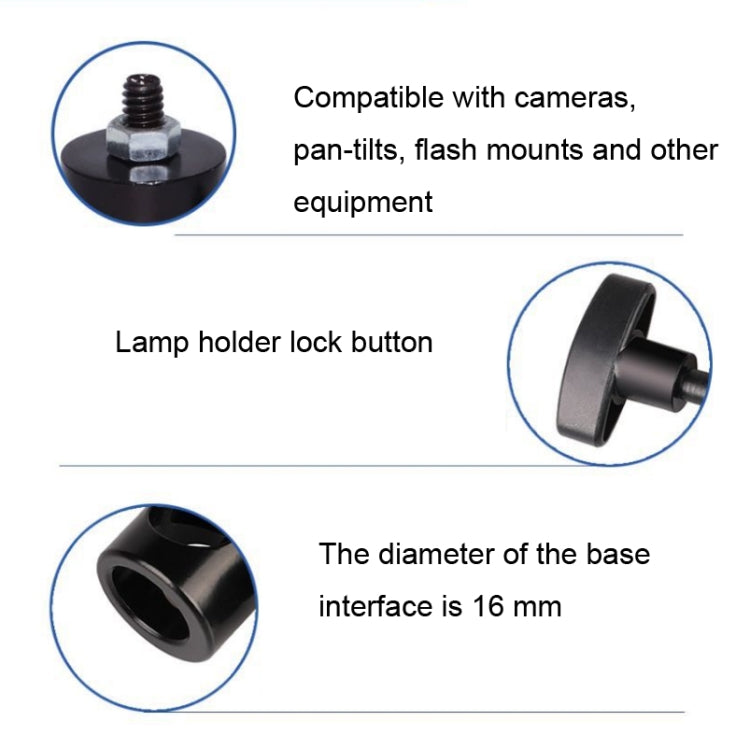 2 PCS Supporto per luce flash 1/4 Adattatore per supporto per luce fotografica Interfaccia di conversione treppiede, 2 PCS Flash Light Stand