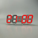 Sveglia LED 3D da parete con luce USB 29,5x5,5x10,5 cm