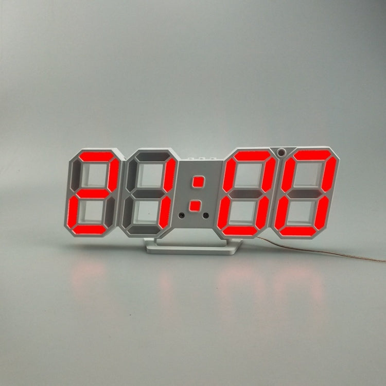 Sveglia LED 3D da parete con luce USB 29,5x5,5x10,5 cm