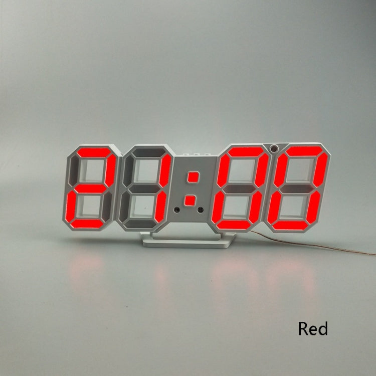 Sveglia LED 3D da parete con luce USB 29,5x5,5x10,5 cm
