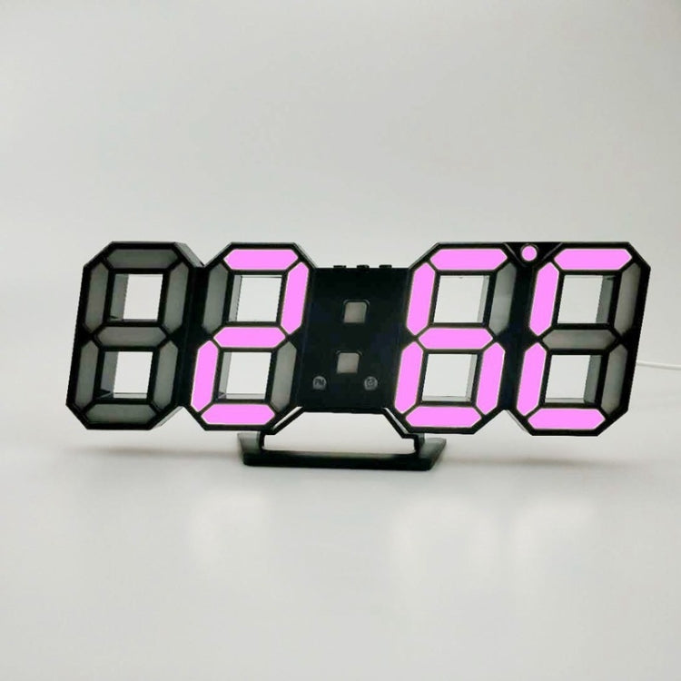 Sveglia LED 3D da parete con luce USB 29,5x5,5x10,5 cm